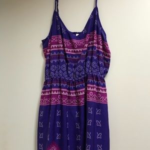 Purple pattern dress